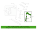 Body B-Pillar Side Roof Rail - Right, Inner (Series 500V/510V)