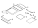 Sunroof Glass - Rear