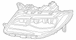 Sealed Beam Headlight - Right, Front