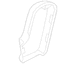 Seat Latch Cover - Right, Rear, Outer