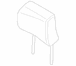 Headrest pad <br>Headrest part of the Seat Onyx
