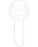 Tie Down Hook Screw Liftgate Lock Striker Plate Bolt - M5 X 16MM