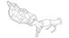 Catalytic Converter with Integrated Exhaust Manifold And Catalyst - 2.5L