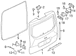 Liftgate Tailgate Trim (Series100V, Series130V)