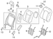 Seat Back Frame Bucket CAPTAIN Chair - Left, Front (MT)