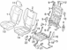 Seat Back Latch Cover Recliner Adjustment Mechanism - Rear, Outer