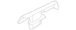 Door Window Belt Weatherstrip Clip Retainer - Right, Rear