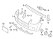 Bumper Cover Brace Bracket - Right, Front