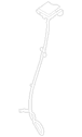 Folding Seat Latch Release Handle Back Adjusting Belt Receptacle - Left, Rear (Outer Banks, Preferred)
