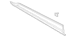 Exterior Door molding - Left, Lower