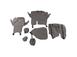 Covercraft Carhartt Rear Protective Seat Covers in Pebble Grey