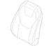 Seat Back Cushion Cover - Left, Front