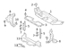 Radiator Support Baffle Air Deflector - Left