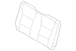 Seat Back Cushion Cover - Left, Rear (XL)