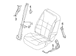 Seat Belt Receptacle Buckle - Left, Front