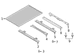 Floor Pan Crossmember MEMBER Cross <br>Supporting sheetmetal structure attached to the underside of