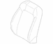 Seat Back Cushion Cover - Right, Front (Convertible)