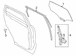 Window Channel Track - Left, Rear