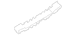 Bumper Impact Absorber Isolator Cover Support Rail - Rear
