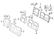 Seat Back Cushion Cover - Right, Rear