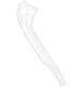 Body D-Pillar Molding Cover - Right