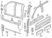 Crew Cab Frame Door - Right, Outer