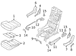 Seat Cover Cushion - Right, Rear 3.0L