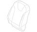 Seat Back Cushion Cover - Left, Front (S, SE)