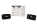 Retractable Flush Mount Black Stake-Pocket Tie-Downs 2pc Set