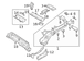 Frame Stiffener Floor Pan Bracket - Right, Rear (LWB Kombi)