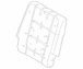 Seat Back Cushion Pad - Left, Rear