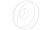 Window Crank Handle Spacer - Front