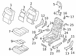 Seat Cover Cloth Cushion <br>A that replaces the original equipment back and bottom Covers