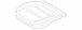 Seat Cushion Foam Pad - Front