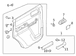 Door Interior Trim Panel - Left, Rear, Lower (Badlands)