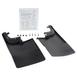 Splash Guards - Molded, Front, w/Ford Oval Logo, For 4x4 DRW Vehicles w/o Wheel-Lip Molding