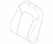 Seat Back Cushion Cover - Left, Front