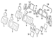 Folding Seat Latch Back - Left, Rear