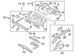 Floor Pan Crossmember - Rear, Center (Convertible, Coupe)