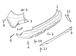 Bumper Corner Cover Extension - Right, Rear