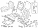 Seat Latch Cover Shield - Left, Rear, Outer