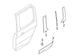 Exterior Door molding MOULDING Outside - Left, Front (WAGON.)