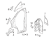 Body A-Pillar Reinforcement Extension - Left, Outer