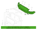 Grille Reinforcement Bumper Isolator - Front