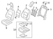 Seat Cover Cushion - Right, Front (Exterior Appearance)