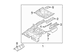 Floor Side Rail Reinforcement Sidemember Closing Panel - Left, Rear, Center