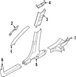 Body A-Pillar Trim Panel Windshield molding - Left