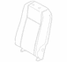 Seat Back Cushion Cover - Right, Rear