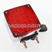 LIGHT STT LED RED/YELOW 4" SQ 2 SIDE RH