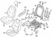 Seat Back Cushion Cover - Right, Front